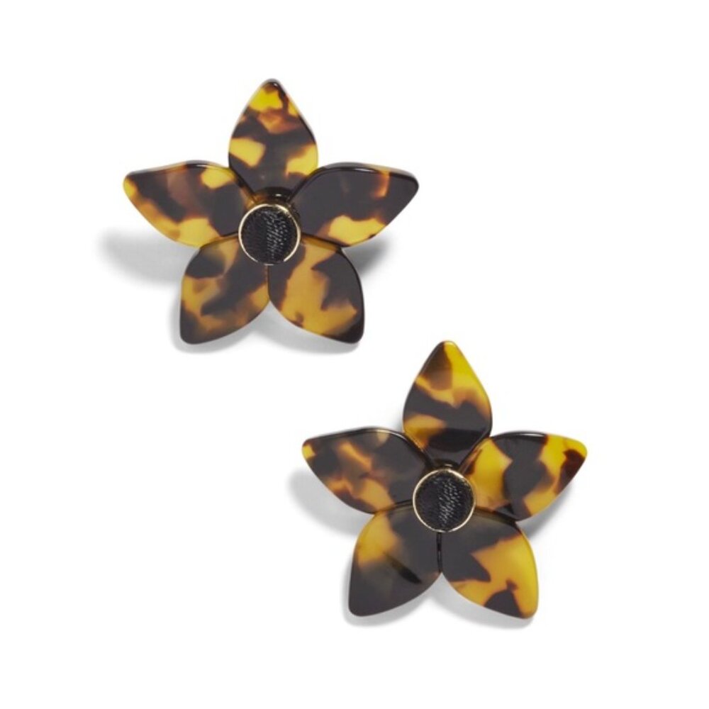 BaubleBar Mini Ashaya Resin Flower Earrings